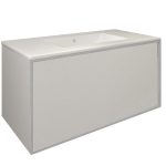 Mueble Baho Frame 1 cajon suspendido 100 blanco mate
