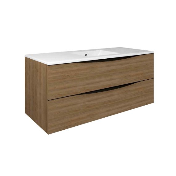 Mueble Baho Lucca 2C suspendido 120 roble natural