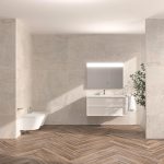 Mueble Baho Frame 2C suspendido 100 blanco mate