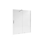 Mampara Baho Cielo con perfileria cromo 125 cm
