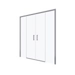 Mampara Baho Palio Longa transparente 195cm 167-170