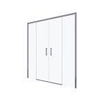 Mampara Baho Palio Longa transparente 195cm 162-165