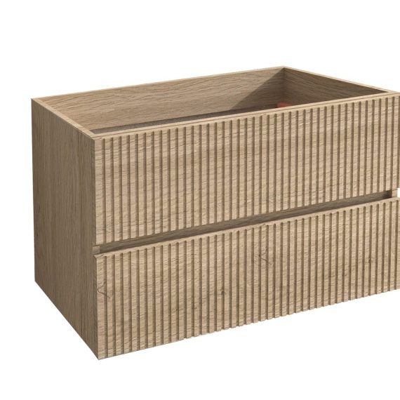 Mueble Baho Vertia 2C suspendido 100x45 Roble pegaso