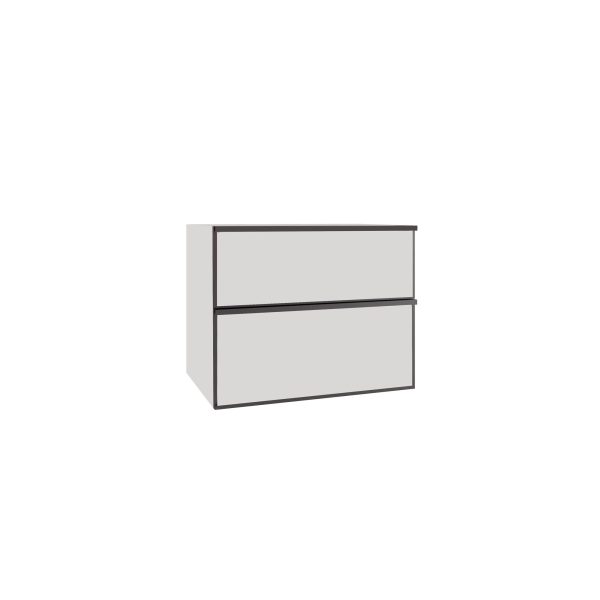 Mueble Baho Quadro suspendido 120x45cm Gris Nube Mate