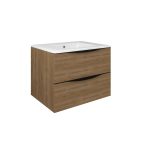 Mueble Baho Lucca 2C suspendido 70 roble natural