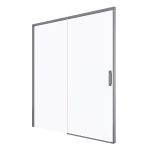 Mampara Baho Palio ducha frontal transparente 195cm (127-130)