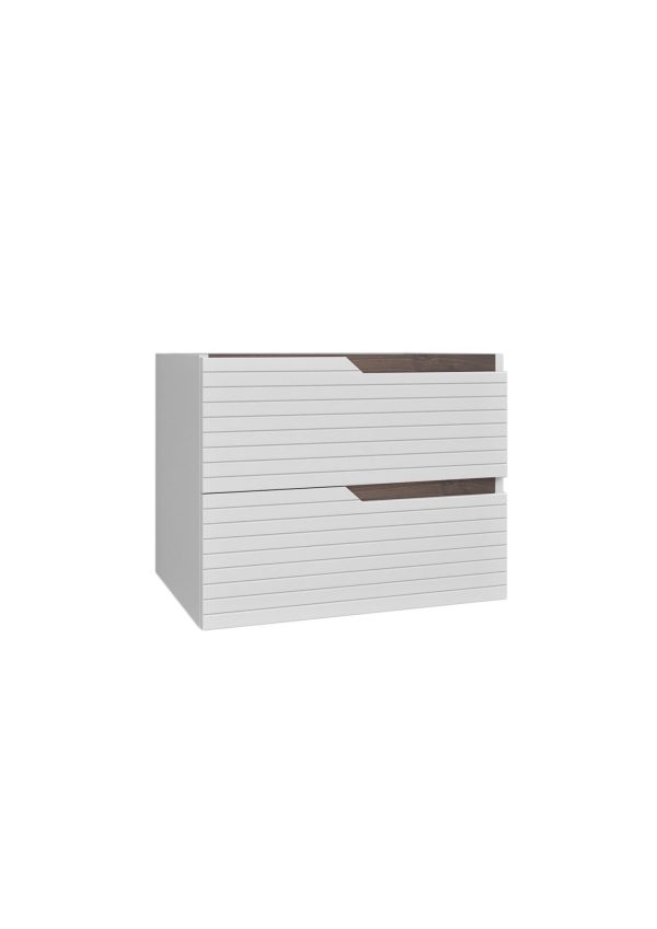 Waschtischunterschrank Baho Donna wandhängend Bianco 60cm