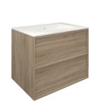 Mueble Baho Frame 2C suspendido 80 roble natural