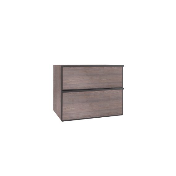 Mueble Baho Quadro suspendido 100x45cm Palma Roble