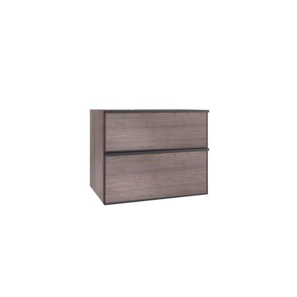Waschtischunterschrank Baho Quadro wandhängend 100x45cm Palma Eiche