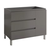 Mueble Baho Nordic Gris mate 3C 1P 100×45 a suelo