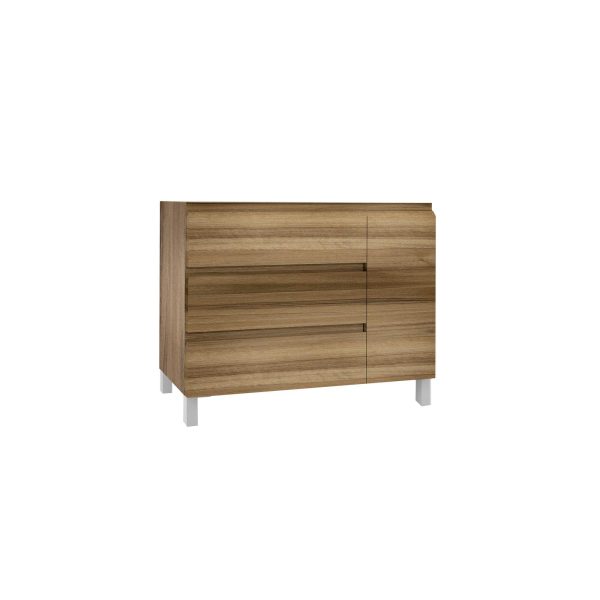 Mueble Baho Nordic Siroko 3C 1P 120x45 a suelo
