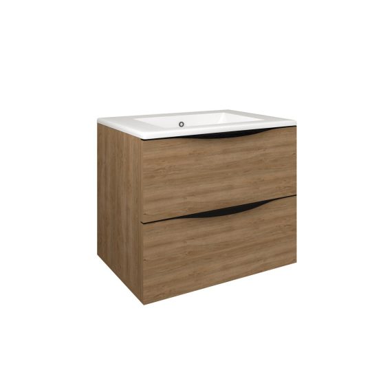 Mueble Baho Lucca 2C suspendido 60 roble natural