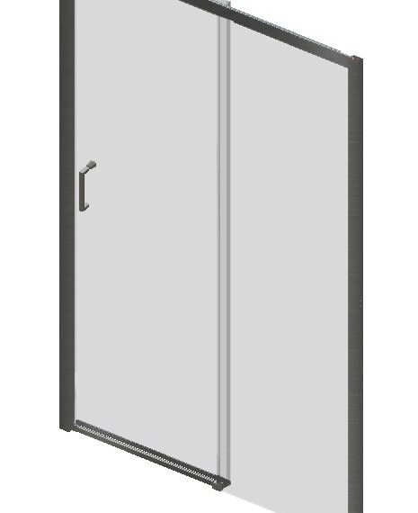 Mampara Baho Orizon Gunmetal 136-140cm
