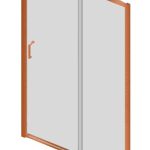 Mampara Baho Orizon Cobre 126-130cm