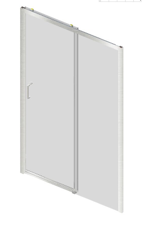Duschabtrennung Baho Orizon Chrom 146-150cm