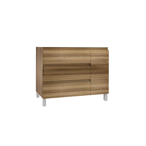Mueble Baho Nordic 3C 1P a suelo 100x45 Siroko