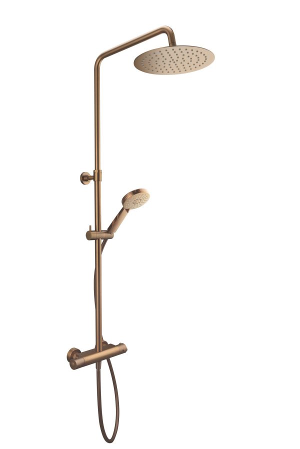 Shower system Baho Rondo thermostatic copper