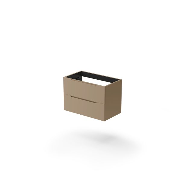 Mueble Baho Clua 2C suspendido 80 Latte mate