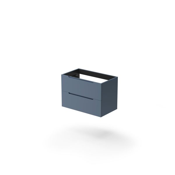 Mueble Baho Clua 2C suspendido 80 Azul amalfi mate