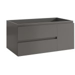 Badmöbel Baho Nordic Grau matt 2C 1P 100x45 wandhängend