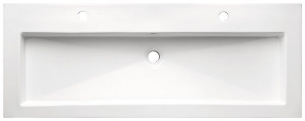 Lavabo Baho Prisma 121x46 1 seno 2 grifos