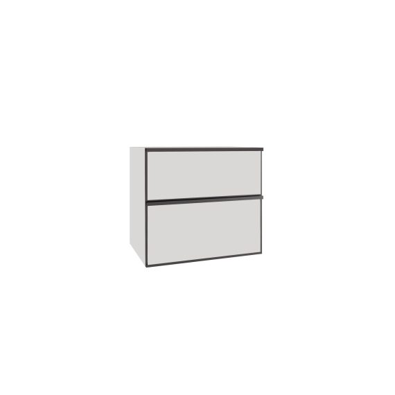 Mueble Baho Quadro suspendido 60x45cm Gris Nube Mate