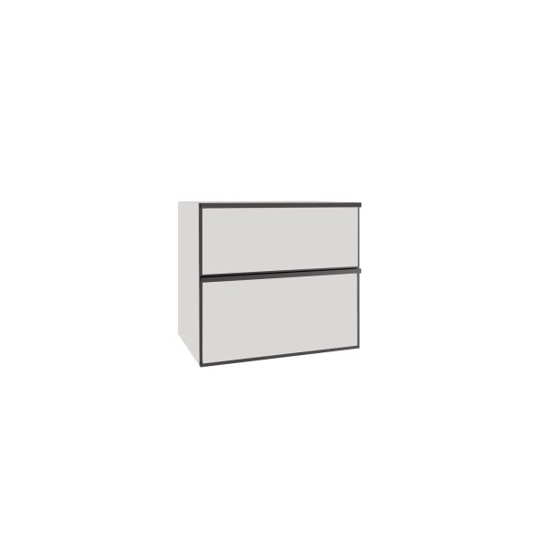 Mueble Baho Quadro suspendido 60x45cm Gris Nube Mate
