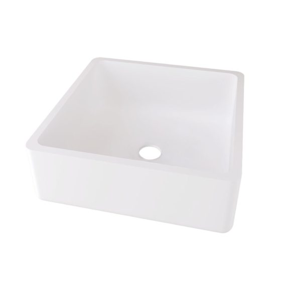 Lavabo sobre encimera Baho Bianco cuadrado