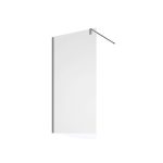 Mampara Baho Walk-in perfileria cromo cristal 100 cm