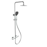 Equipo de ducha Baho Plano termostatico cromo