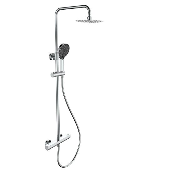 Equipo de ducha Baho Plano termostatico cromo