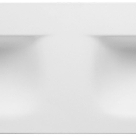 Lavabo Baho Sena 121x46 doble seno blanco mate