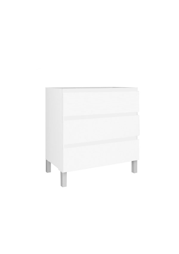 Vanity unit Baho Nordic 3C floor-standing 70x45 Matt white