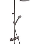 Equipo de ducha Baho Rondo monomando telescópico gunmetal