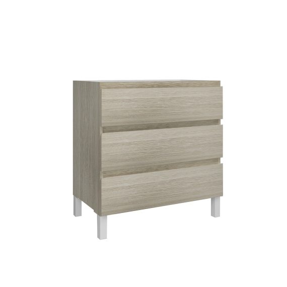 Mueble Baho Nordic 3C a suelo 60x45 Roble pegaso