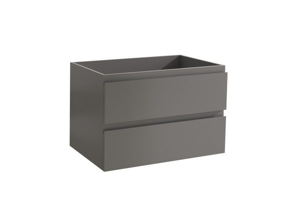 Mueble Baho Nordic Gris mate 2C 80x45 suspendido