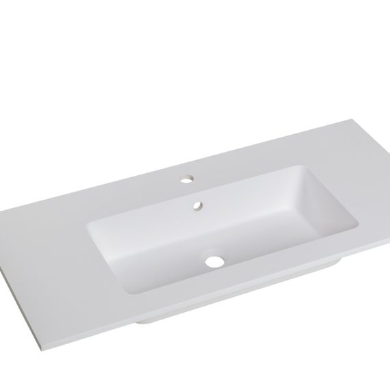 Lavabo Baho Bianco V mate 100x46