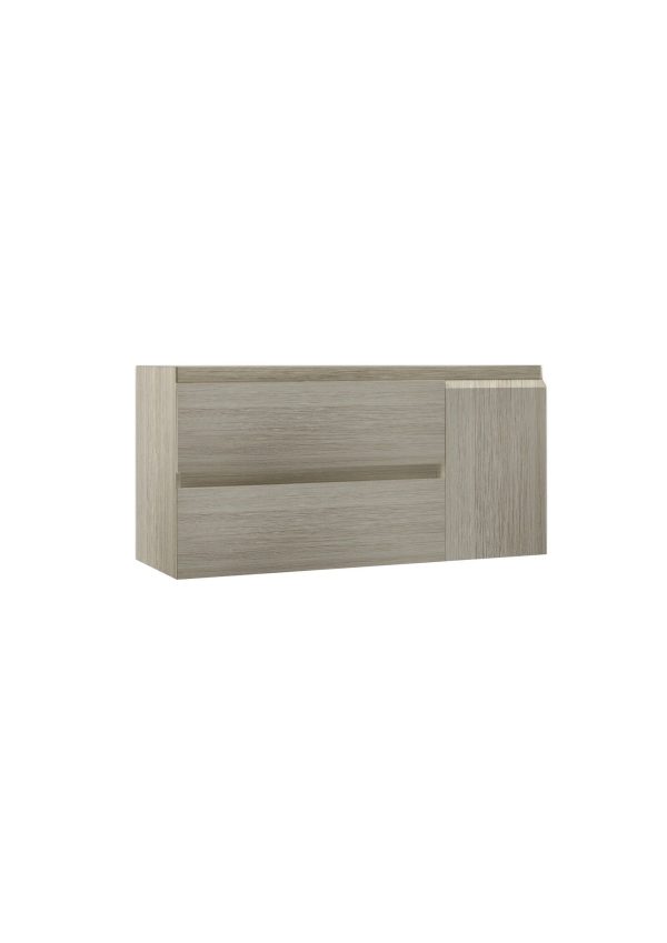 Mueble Baho Nordic 2C 1P suspendido 100x45 Roble pegaso