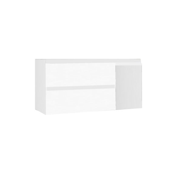 Mueble Baho Nordic 2C 1P suspendido 100x45 Blanco mate
