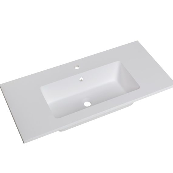 Lavabo Baho Bianco V mate 80x46