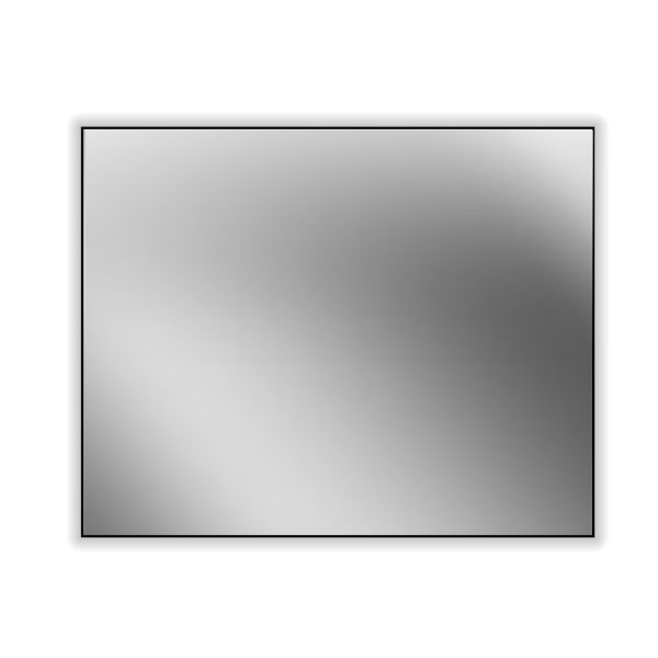 Spiegel Baho Neven 100x80 hinterleuchtet schwarz