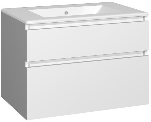 Vanity unit Baho Manning wall-hung 80 matt white