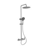 Equipo de ducha Baho Plano monomando gunmetal