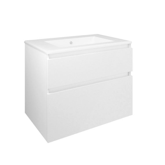 Vanity unit Baho Manning wall-hung 70 matt white