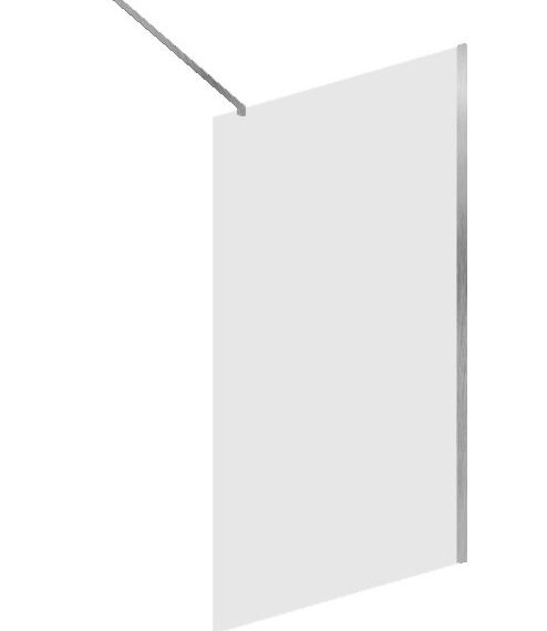 Mampara Baho Cala Cromo 100cm
