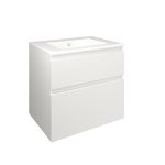 Mueble Baho Manning 2C suspendido 60 blanco mate