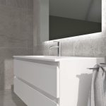 Mueble Baho Nordic Blanco mate 2C 70×45 suspendido