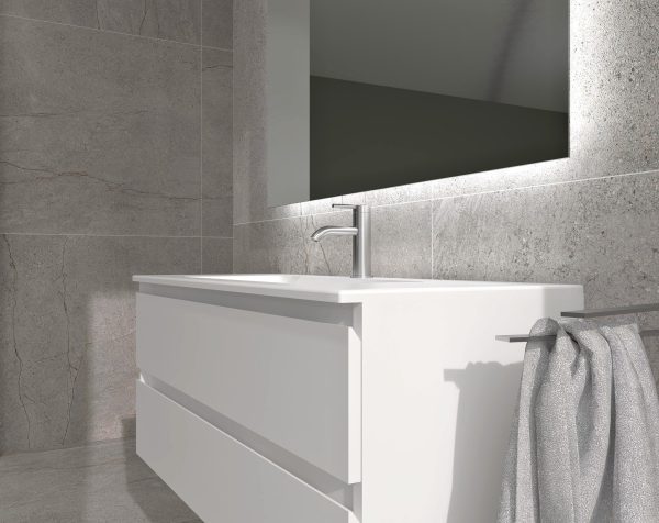 Vanity unit Baho Nordic Matt white 2C 70x45 wall-hung