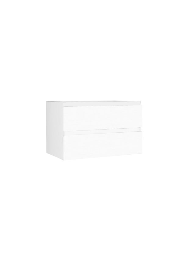 Waschtischunterschrank Baho Nordic 2C wandhängend 60x45 Weiß matt